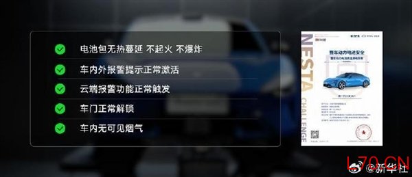 《新华网》为小米新SU7点赞：电池、碰撞安全测试超新国标要求