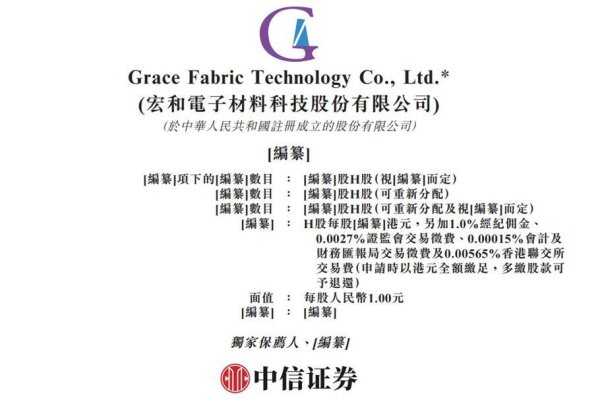 新股消息|宏和电子递表港交所 具备电子纱及电子布一体化生产能力