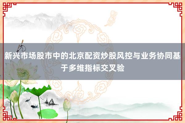 新兴市场股市中的北京配资炒股风控与业务协同基于多维指标交叉验